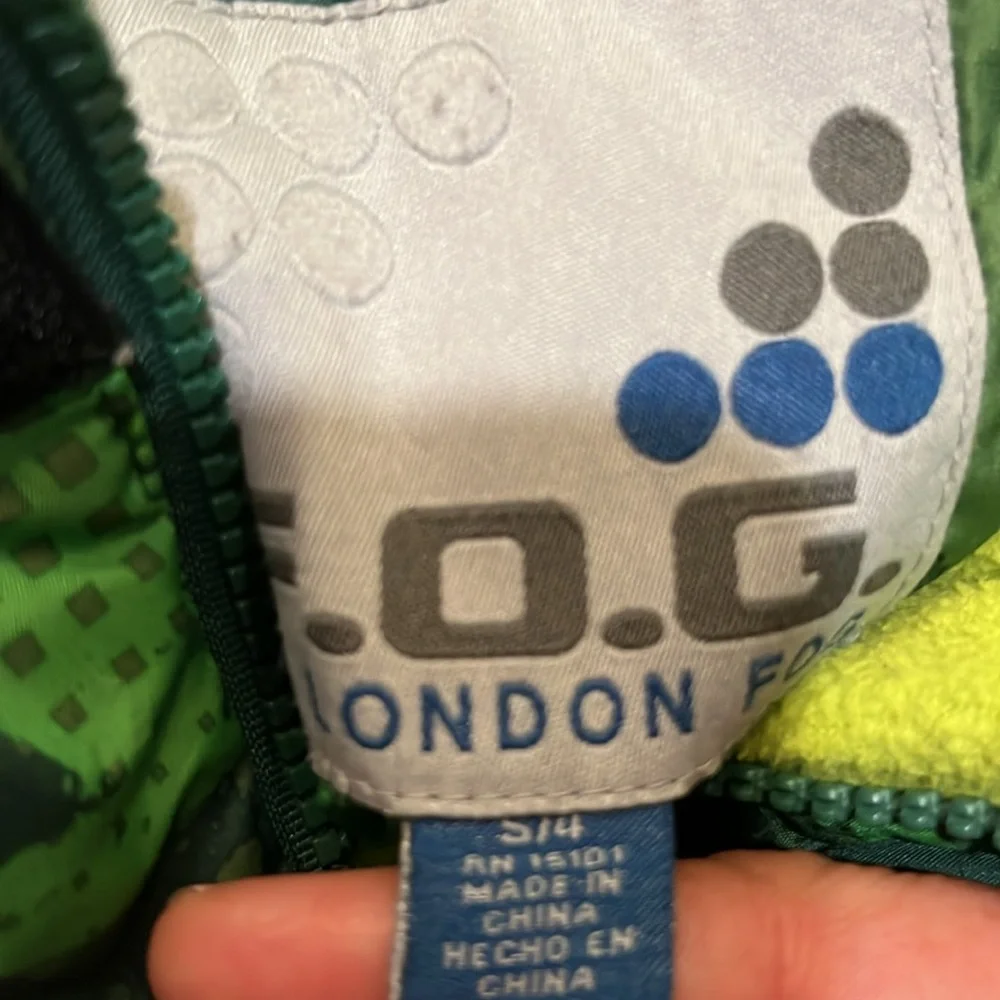 LONDON‎ FOG Green Camouflage Hooded Jacket